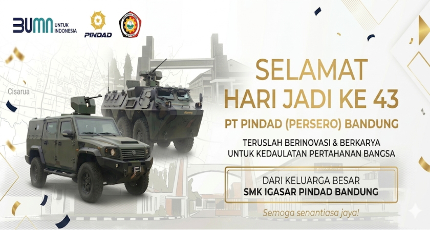 Happy 43th Anniversary buat PT Pindad (Persero) Bandung!